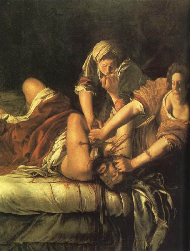 Artemisia gentileschi Judith and Holofernes Spain oil painting art
